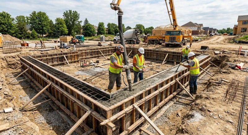Basement Concrete Pouring in Fort Worth, TX