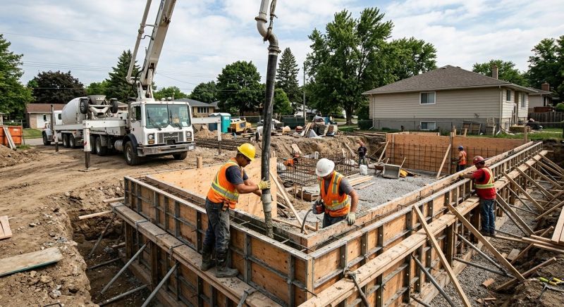 Basement Concrete Pouring in Fort Wayne, IN
